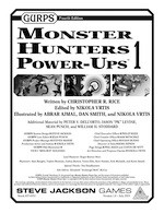 GURPS Monster Hunters Power-Ups 1 – Cover